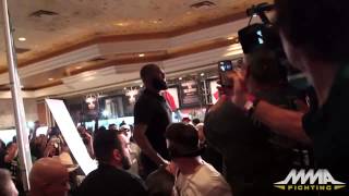 Jon Jones vs Daniel Cormier Face Off FIGHT!!! on African American Shadow Boxing TV