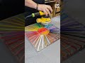 Heart of Colored Pencils - DIY Square Epoxy Resin Clock