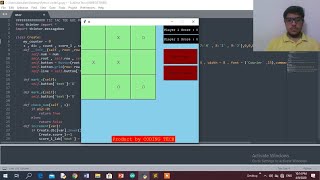 TIC TAC TOE GUI APP PYTHON using tkinter. Code Explained