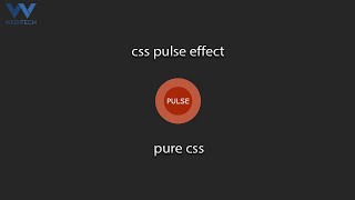 Create Pulse Effect Animation Using CSS | CSS Animation Effects | Pure CSS