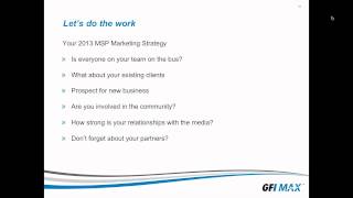 MSP Marketing Tips for 2013