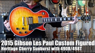 The Figured top on this Gibson Les Paul Custom is amazing!