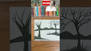 Easy oil pastel drawing #shorts #viral #youtubeshorts