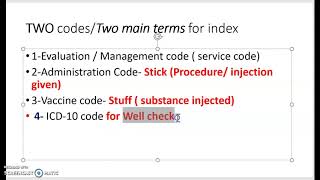 Coding examples for CPT Immunization-Wk 4