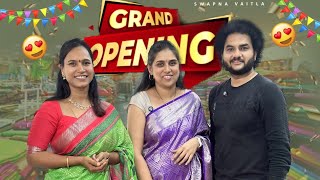 Grand Opening||@swapnavaitla ||#youtube #foryou #missammahandlooms #opening