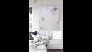 Neutral Black White Abstract Art Painting - CONTEXT - KR MOEHR