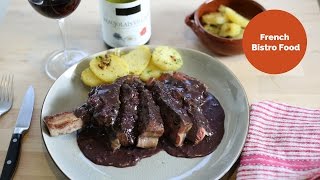 Ribeye Steak With Red Wine Sauce | French Bistro Recipes