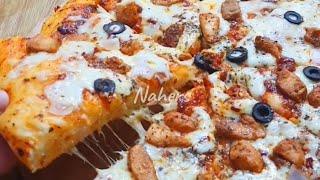 Pizza Hut style Chicken Pizza 🍕|| গ্যাসের চুলায় পিজ্জা তৈরির A টু Z রেসিপি