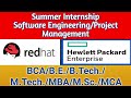 HP & REDHAT Hiring Interns | Internship opportunity for student|