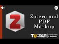 Zotero and PDF Markup