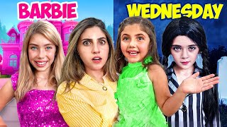 CHOOSING A NEW BABYSITTER FOR MY DAUGHTER! **Wednesday Addams or Barbie**  Ft/ @AnazalaFamily