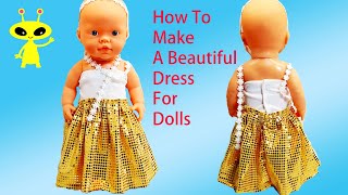 Fabulous Felt: How to Make a ❤️ Doll Dress 👗 Easy Tutorial