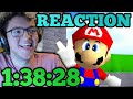 Reacting to my Super Mario 64 120 Star World Record in 1:38:28