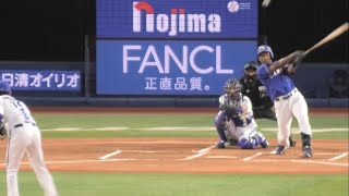 -2023.09.12-【NPB】１回表 ブライト健太 第一打席でレフト前へチーム初安打を放つ！ 中日ドラゴンズ（vs横浜DeNA）