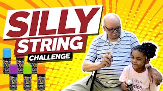 100 LAYERS OF Silly String Challenge (Three year old edition)