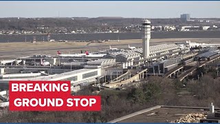 Breaking: Ground stop at Reagan National Airport (DCA) due to chemical smell at FAA TRACON in VA