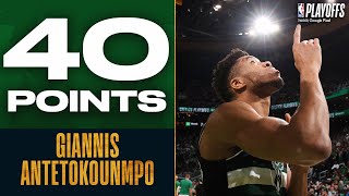 Giannis's 6th 40 PTS Career Playoff Game 👏