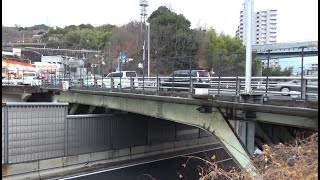 西広島バイパスの田方橋と南北の交差点　（広島市　2020.2.16）