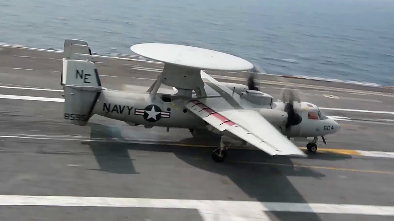 E-2 Hawkeyes Of VAW-113 On USS Carl Vinson (2020) - YouTube