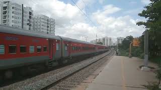 Anga Express with a big offlink spotted at Hoodi ! - Indian Railways