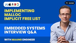 Implementing malloc - Implicit free list | Embedded Systems Interview Q&A