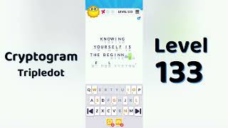 Cryptogram Tripledo Level 133 Solutions 🧩 | Logic Puzzle Game | Mini Boss