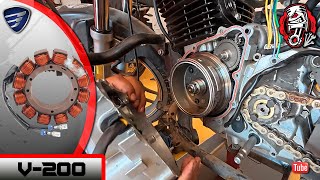 ITALIKA V-200 HOW TO CHANGE THE STATOR