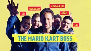 MARIO KART CHALLENGE: Neymar Jr. challenges his friends to a Mario Kart race.