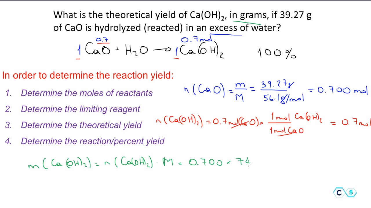 Top Notch Percent Yield Of A Reaction Calculator Chemical Equilibrium ...