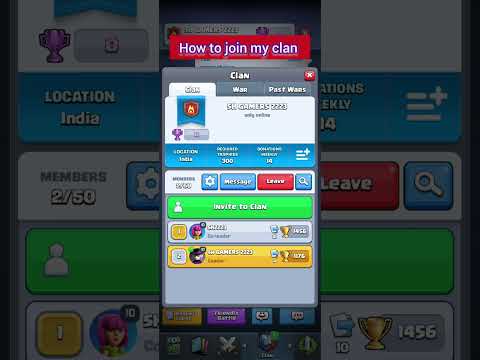 Cómo unirse a mi clan… Clash royale #supercell #gaming #clashroyle #reels #games #clash #trending