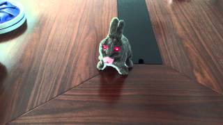 16cm Electric Walking Plush Rabbit Bunny Doll Toy  @dd4.com