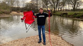 Magnet Fishing In The Creek (Giant Magnet!!)