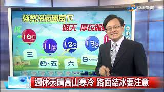 【立綱氣象報報】強烈冷空氣明天南下 明晚低溫11度│中視晚間氣象 20210127