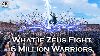 6 Million Warrior Swarming ZEUS, SETH, & HERA | UEBS UEBS2 Ultimate Epic Battle Simulator 2 | 4K