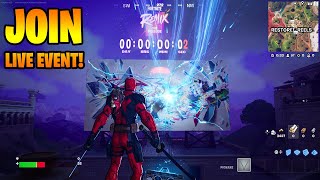 How To Join \u0026 Get Chapter 2 Remix: The Prelude Live Event NOW EARLY Map Code Playlist in Fortnite!