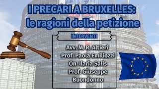 I PRECARI A BRUXELLES: le ragioni della petizione