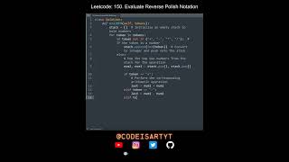 Leetcode 150. Evaluate Reverse Polish Notation in Python | Python Leetcode | Python Coding Tutorial