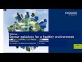 Webinar: Sensor solutions for a healthy environment