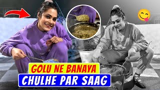 GOLU NE BANAYA CHULHE PAR SAAG | Family Fitness