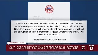 Gov. Cox, other Utah Republicans decry letter from Salt Lake County GOP chair