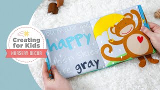 Creating for Kids: Sew a Soft Book - Make it quiet or add crinkle! (Video Tutorial)