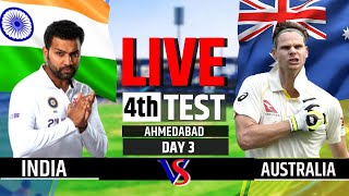 IND vs AUS 4th Test, Day 3 | 3rd Session | India vs Australia Live Score & Commentary | IND vs AUS