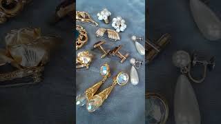 Vintage jewelry thrift haul with Butler, West Germany and more coming. #thrifthaul #vintagejewelry