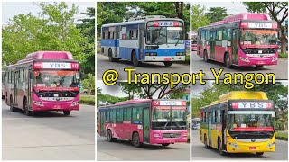 YBS Spotting at North Dagon Tsp [ နေပူ မိုးရွာလိုက် ရန်ကုန် နှင့် bus spotting တစ်ဖြတ် ]