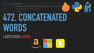 LeetCode 472. Concatenated Words - Bottom Up DP - Python 3 - for Coding Interviews