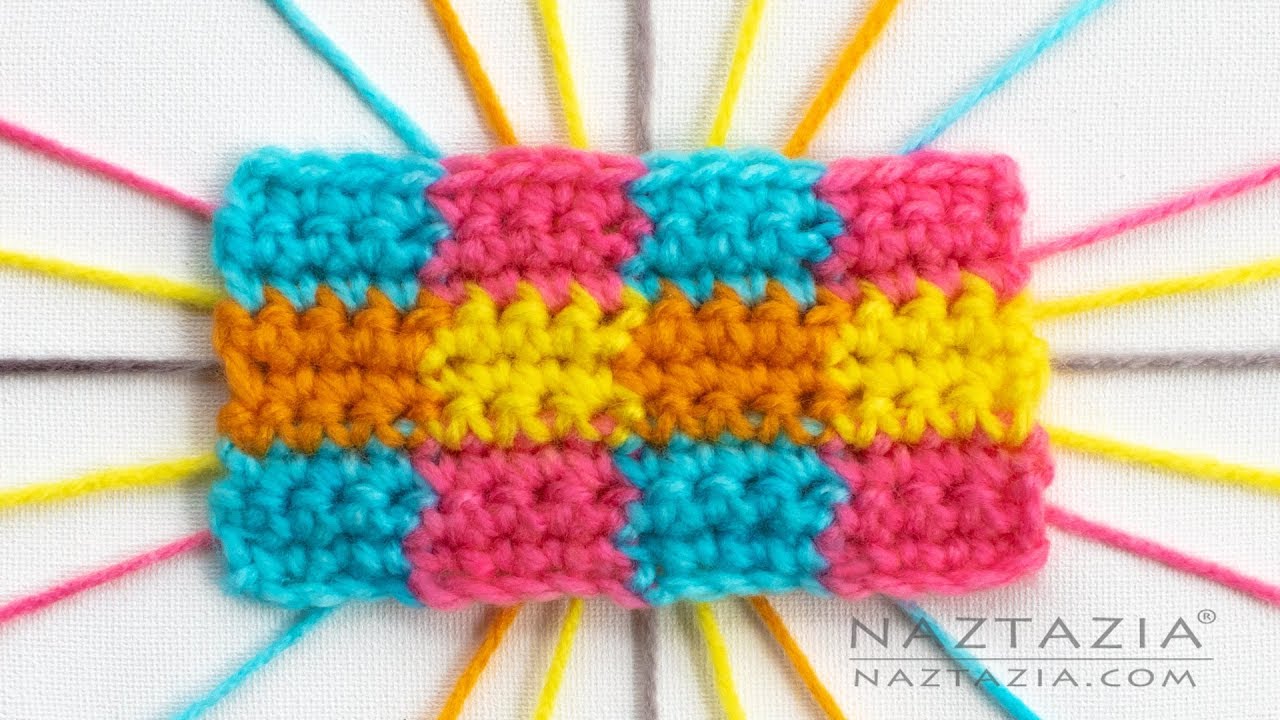 HOW To CHANGE COLORS In CROCHET - 8 Different Ways By Naztazia - YouTube