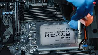 MSI® HOW-TO unbox and Install AMD Ryzen Threadripper CPU (SocketTR4)