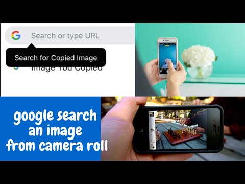 How do I Google an image from my camera roll?