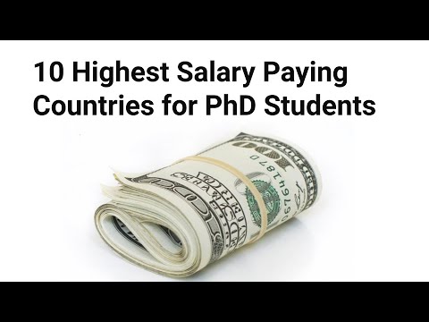 10 Highest Salary Paying Countries For PhD Students - YouTube