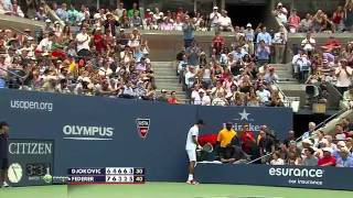 Djokovic saves two match points vs. Federer / Đoković spašava dve meč-lopte (US Open 2011)